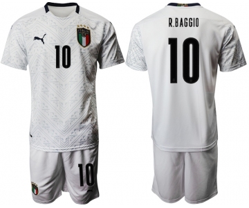 2021 Men Italy away 10 new style white soccer jerseys