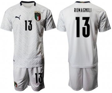 2021 Men Italy away 13 white soccer jerseys