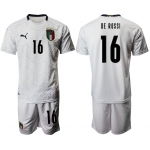 2021 Men Italy away 16 white soccer jerseys