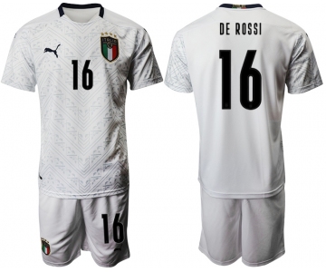 2021 Men Italy away 16 white soccer jerseys