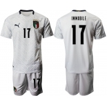 2021 Men Italy away 17 white soccer jerseys