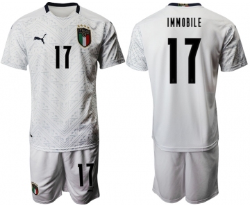 2021 Men Italy away 17 white soccer jerseys