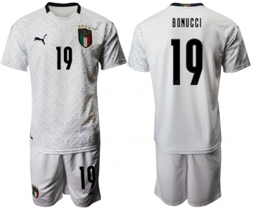 2021 Men Italy away 19 white soccer jerseys