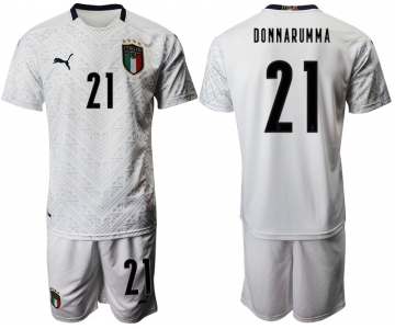 2021 Men Italy away 21 new style white soccer jerseys