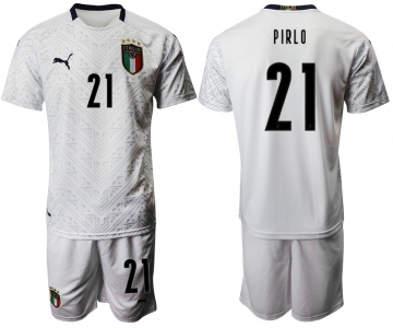 2021 Men Italy away 21 white soccer jerseys