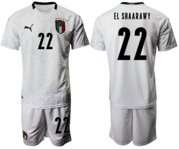 2021 Men Italy away 22 white soccer jerseys