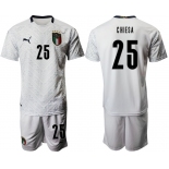 2021 Men Italy away 25 white soccer jerseys