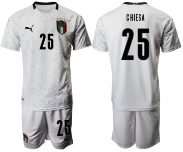 2021 Men Italy away 25 white soccer jerseys