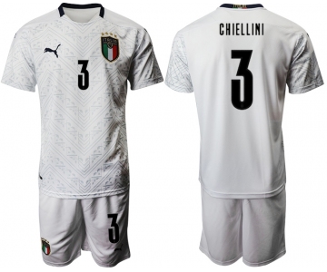 2021 Men Italy away 3 white soccer jerseys