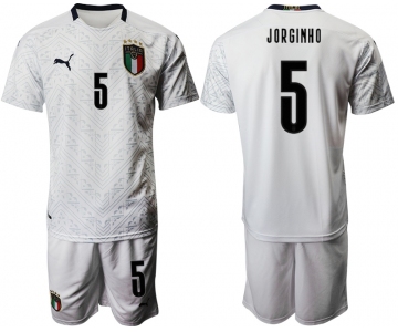 2021 Men Italy away 5 white soccer jerseys