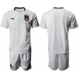 2021 Men Italy away blank white soccer jerseys