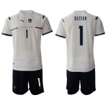 Men 2020-2021 European Cup Italy away white 1 Soccer Jersey