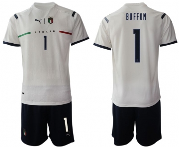 Men 2020-2021 European Cup Italy away white 1 Soccer Jersey