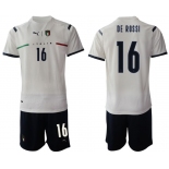 Men 2020-2021 European Cup Italy away white 16 Soccer Jersey