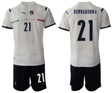 Men 2020-2021 European Cup Italy away white 21 Soccer Jersey