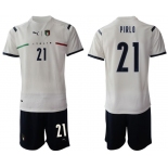 Men 2020-2021 European Cup Italy away white 21 Soccer Jerseys