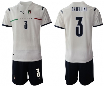 Men 2020-2021 European Cup Italy away white 3 Soccer Jersey