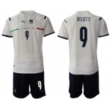 Men 2020-2021 European Cup Italy away white 9 Soccer Jersey