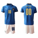 Men 2021 European Cup Italy blue Soccer Jersey