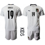 Youth 2021 European Cup Italy away white 19 Soccer Jersey