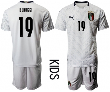 Youth 2021 European Cup Italy away white 19 Soccer Jersey