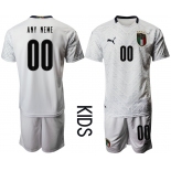 Youth 2021 European Cup Italy away white customized Soccer Jersey