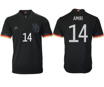 Men 2020-2021 European Cup Germany away aaa version black 14 Adidas Soccer Jerseys