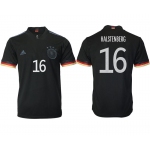 Men 2020-2021 European Cup Germany away aaa version black 16 Adidas Soccer Jerseys