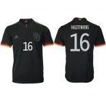 Men 2020-2021 European Cup Germany away aaa version black 16 Adidas Soccer Jerseys