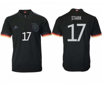 Men 2020-2021 European Cup Germany away aaa version black 17 Adidas Soccer Jersey