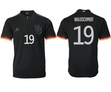 Men 2020-2021 European Cup Germany away aaa version black 19 Adidas Soccer Jersey