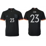 Men 2020-2021 European Cup Germany away aaa version black 23 Adidas Soccer Jersey