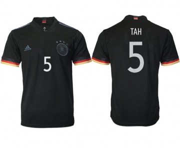 Men 2020-2021 European Cup Germany away aaa version black 5 Adidas Soccer Jersey