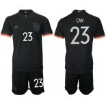 Men 2020-2021 European Cup Germany away black 23 Adidas Soccer Jersey