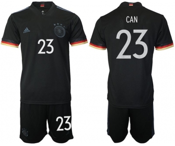 Men 2020-2021 European Cup Germany away black 23 Adidas Soccer Jersey