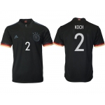 Men 2021 Europe Germany away AAA version 2 black soccer jerseys