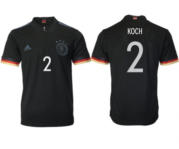 Men 2021 Europe Germany away AAA version 2 black soccer jerseys