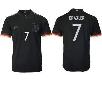 Men 2021 Europe Germany away AAA version 7 black soccer jerseys