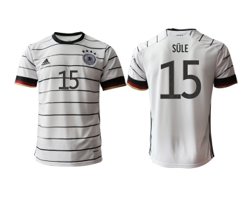 Men 2021 Europe Germany home AAA version 15 white soccer jerseys