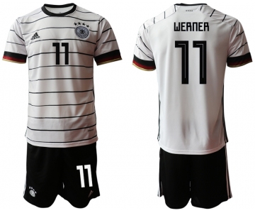 Men 2021 European Cup Germany home white 11 Soccer Jersey2