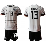 Men 2021 European Cup Germany home white 13 Soccer Jersey1