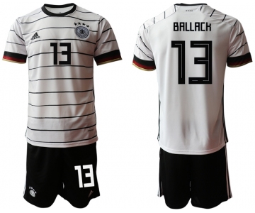 Men 2021 European Cup Germany home white 13 Soccer Jersey1