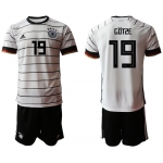 Men 2021 European Cup Germany home white 19 Soccer Jersey1