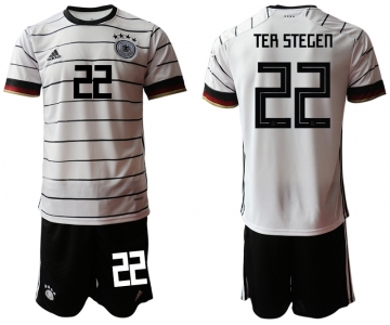 Men 2021 European Cup Germany home white 22 Soccer Jersey