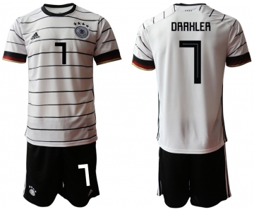 Men 2021 European Cup Germany home white 7 Soccer Jersey3