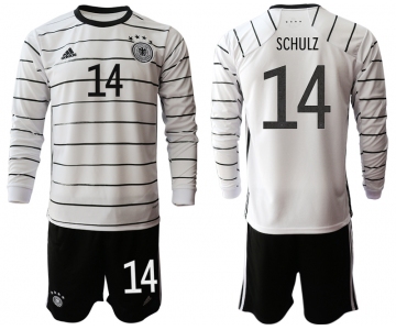 Men 2021 European Cup Germany home white Long sleeve 14 Soccer Jersey1