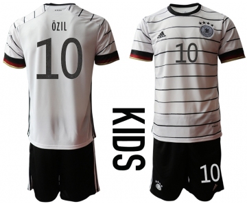 Youth 2021 European Cup Germany home white 10 Soccer Jersey