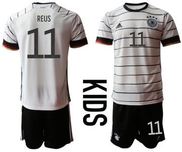 Youth 2021 European Cup Germany home white 11 Soccer Jersey