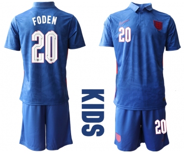 2021 European Cup England away Youth 20 soccer jerseys