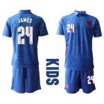 2021 European Cup England away Youth 24 soccer jerseys